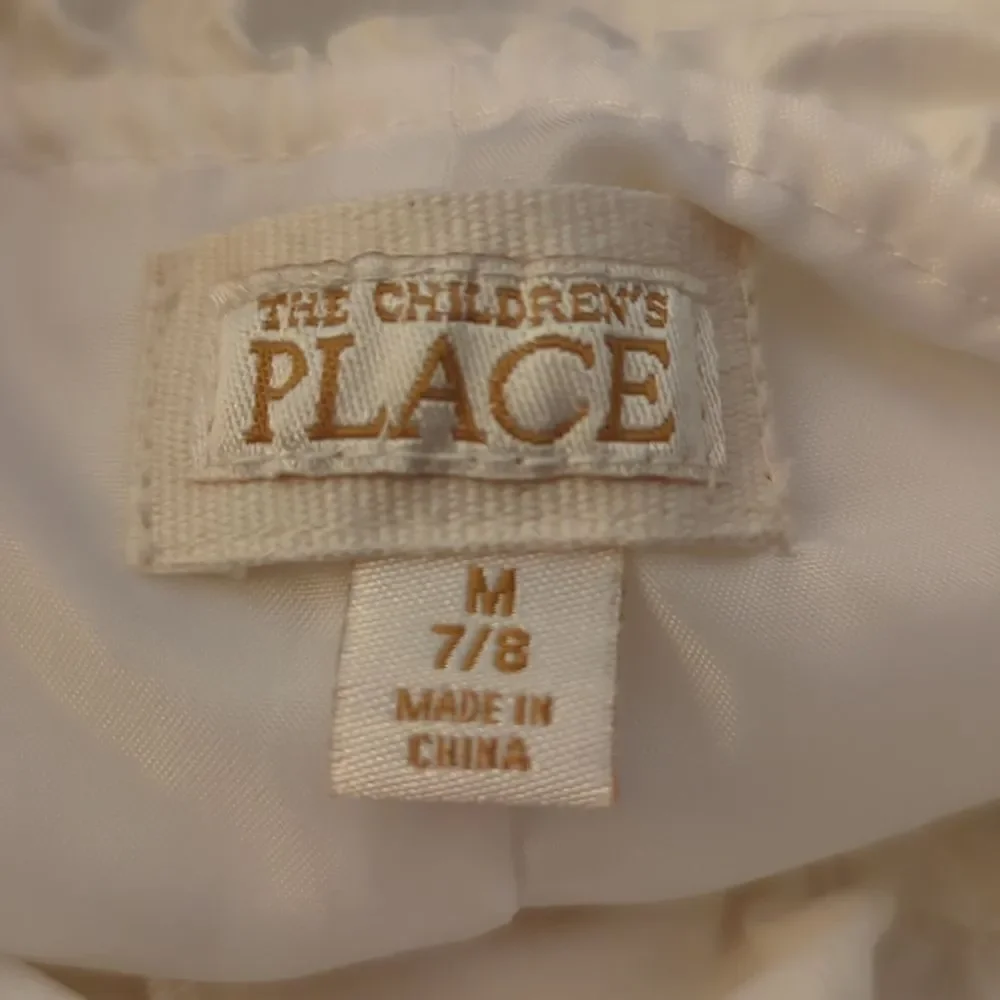 Girls vintage Children's Place white nylon jacket‎ size medium youth